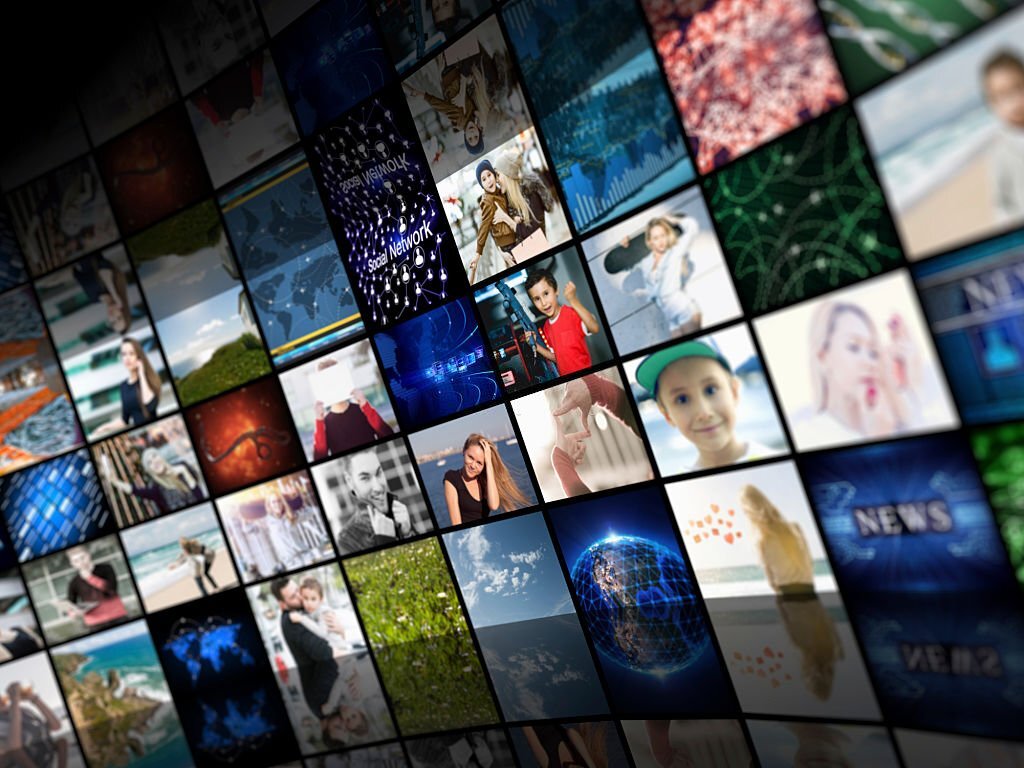 Digital Media concept screens smart TV